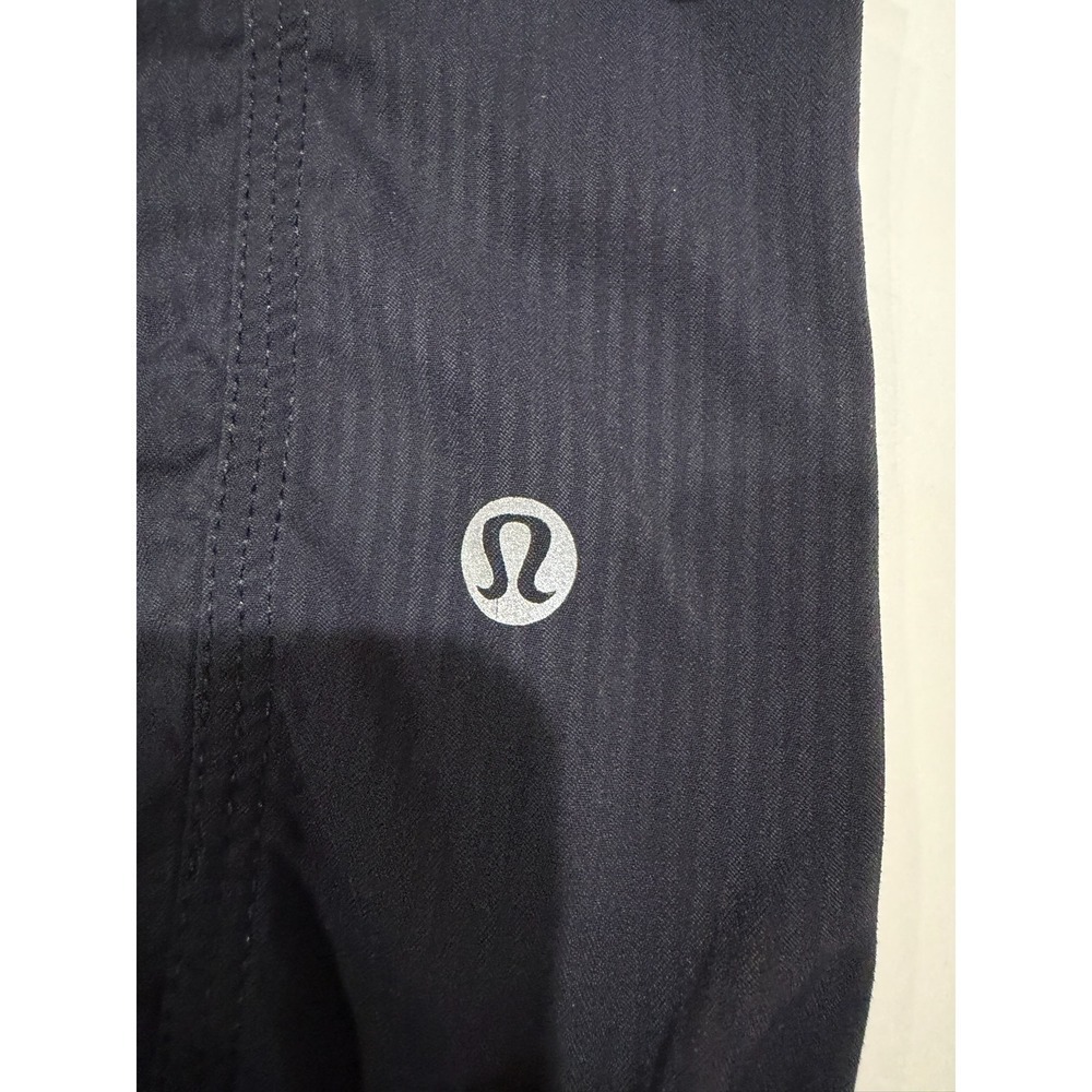 Lululemon Beyond the Studio 7/8 Jogger Navy Blue Textured High Rise Pants Size 4 - Picture 4 of 5
